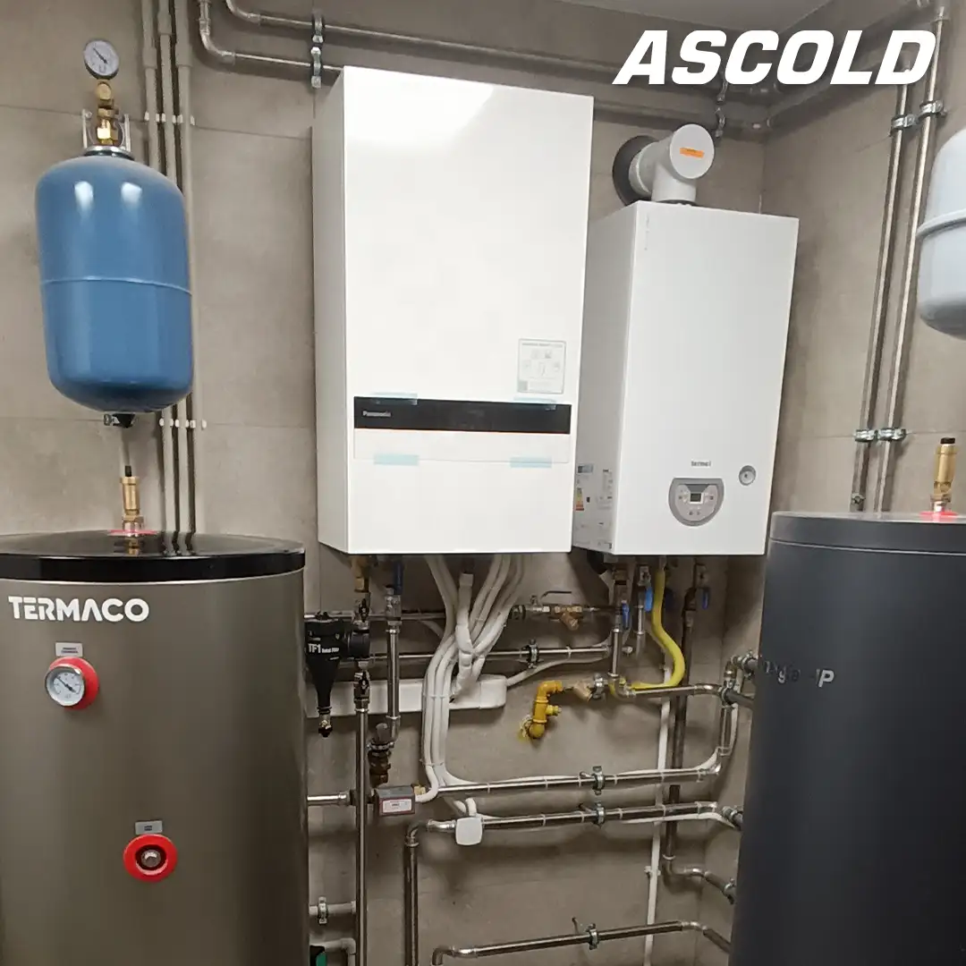 Pompa ciepła połączona z piecem gazowym